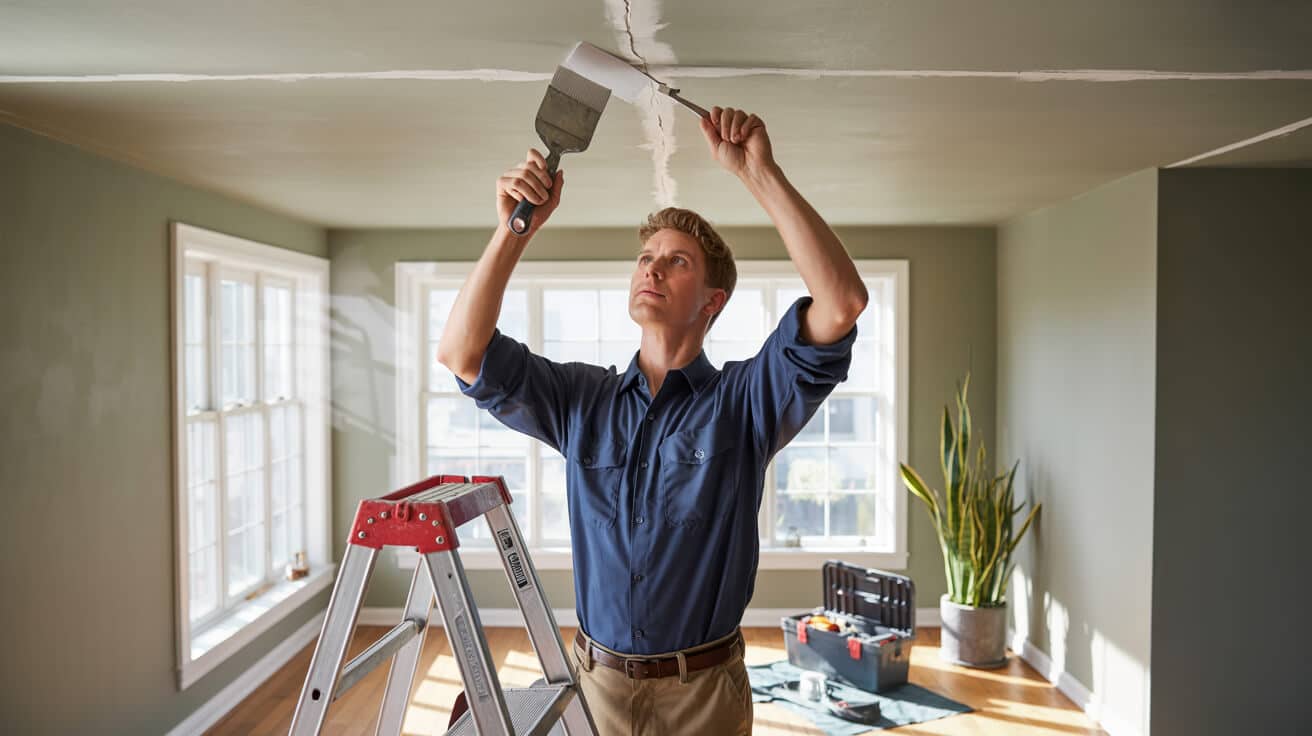 crack filling ceiling