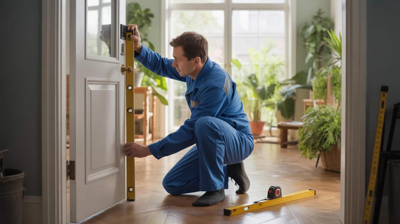door hanging and trimming for functionality