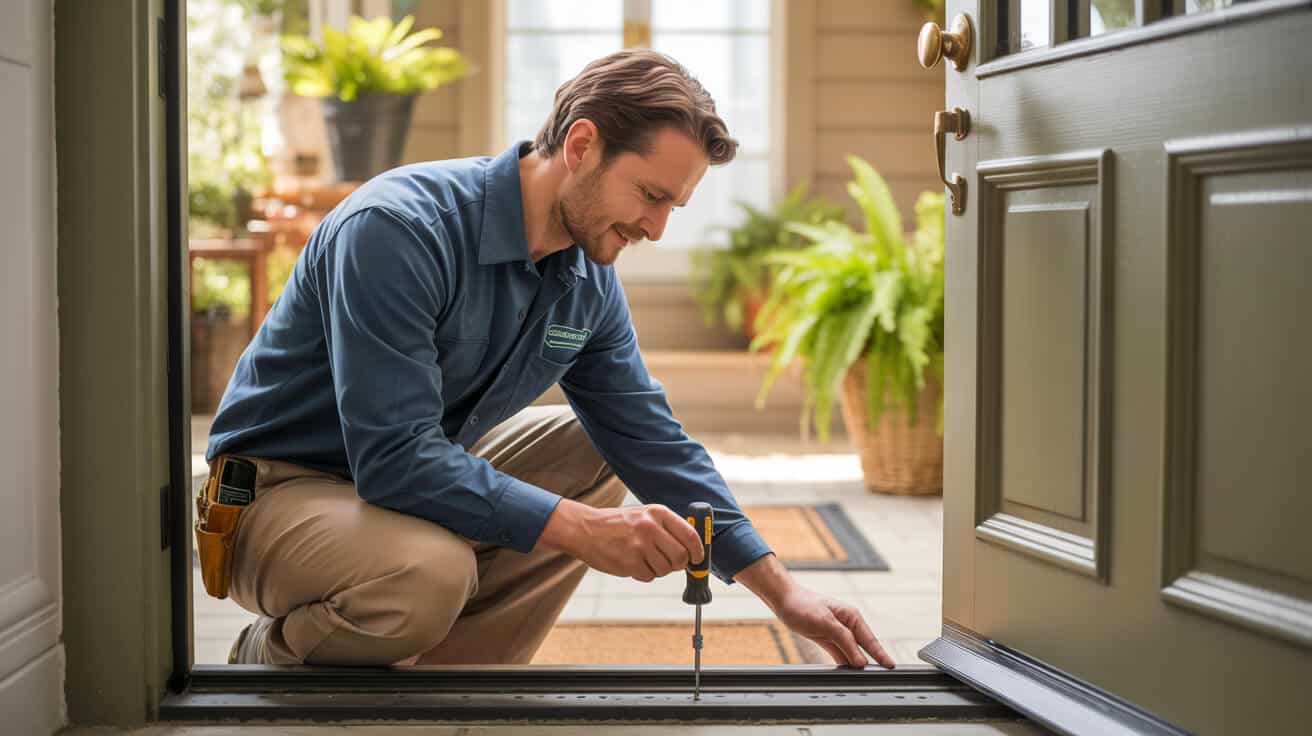 external door draft and gap repair