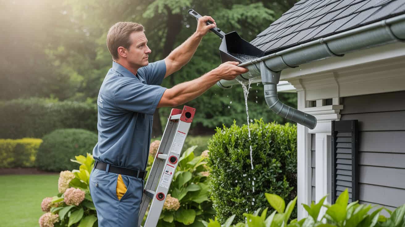 gutter cleaning for water management