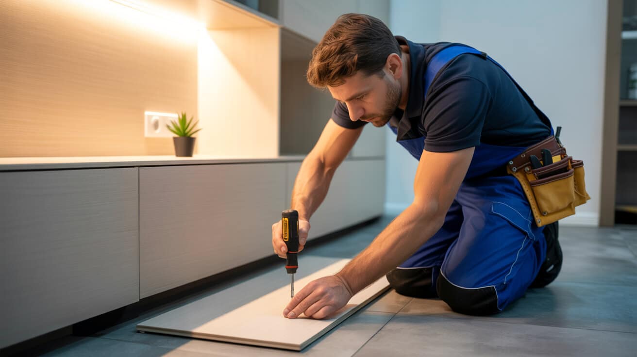 loose laminate panel securing