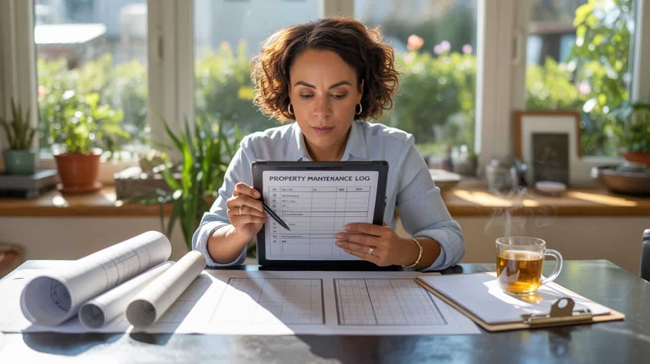 maintenance log creation for property records