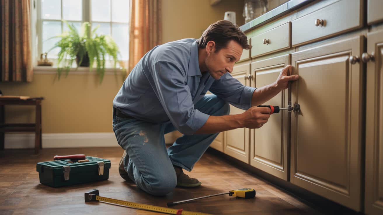 minor cabinet and door adjustments
