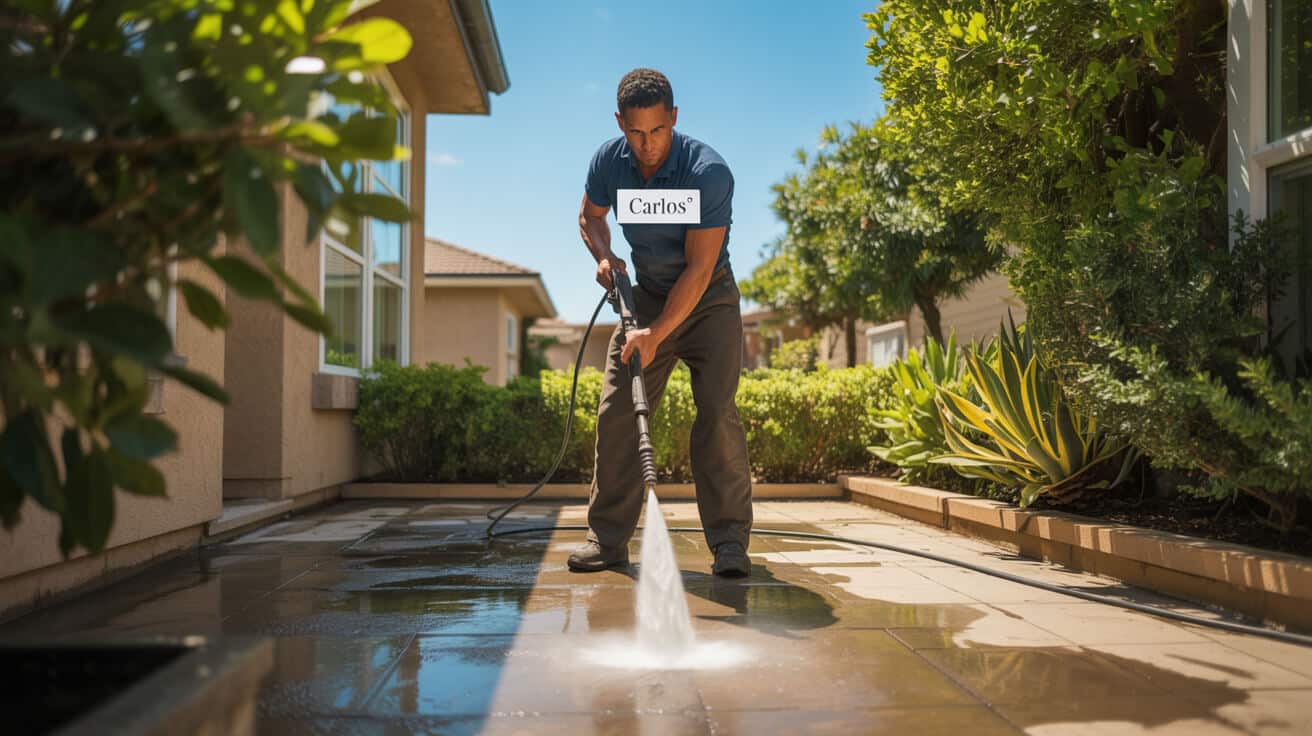 pressure washing