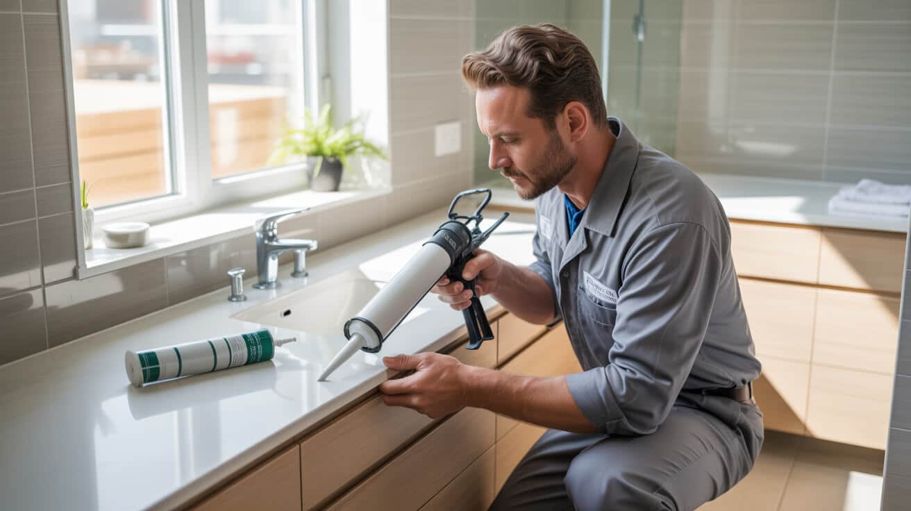 sealant and silicone work for bathrooms and kitchens