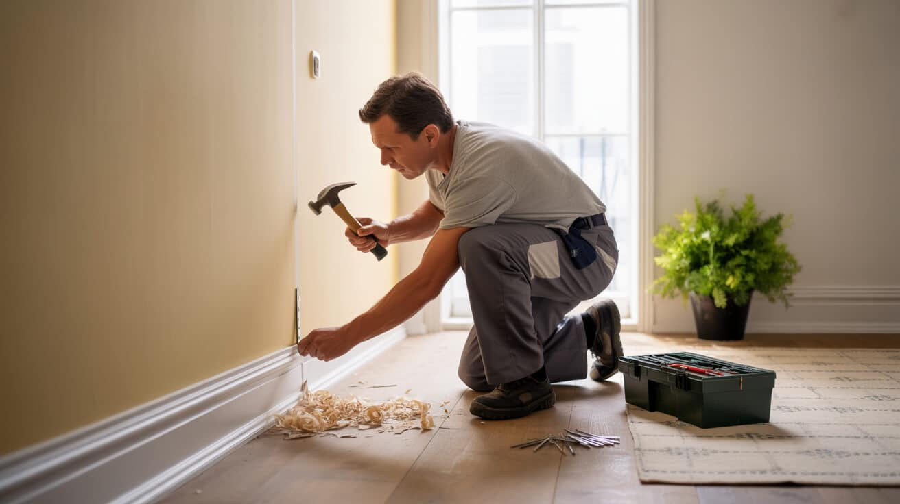 skirting board reattachment