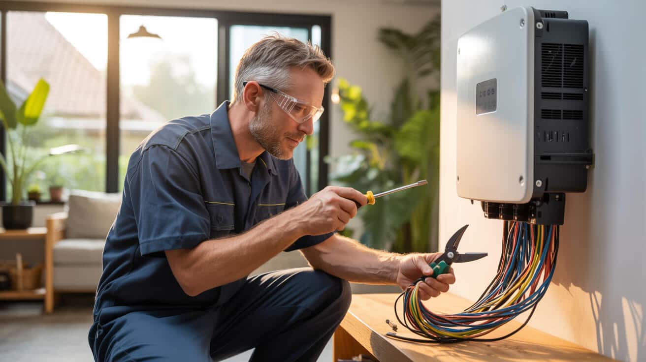 solar inverter wiring