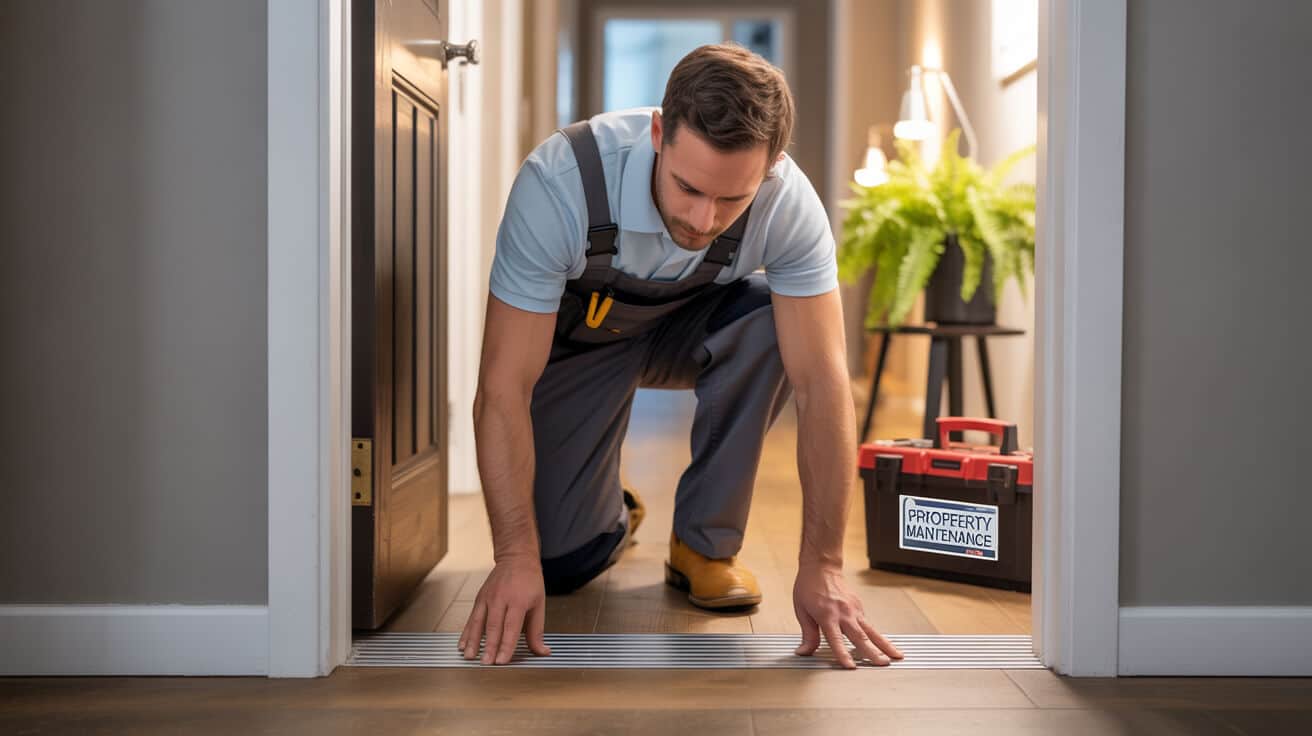 threshold strip installation