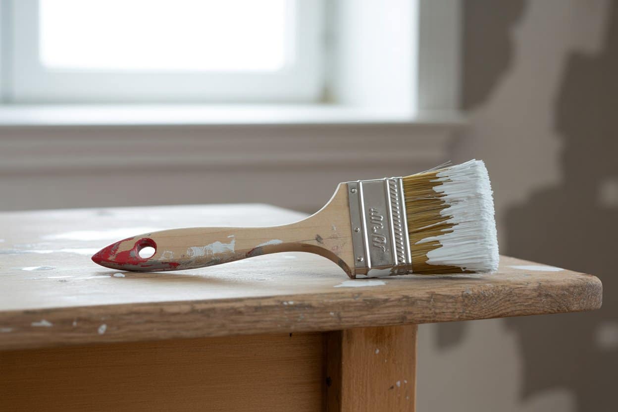 a photograph of a well worn paintbrush r 6fxtimvytp2j6kajfe2ivw jt3c1wtztqihpynkbrxkbg