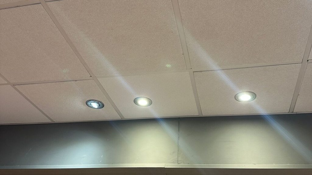 Hospital Cafe Lighting Remediation: Replacing Five Failed Integrated Light Fittings Including a Burnt-Out Unit at Blackpool Victoria Hospital - image-03.jpeg